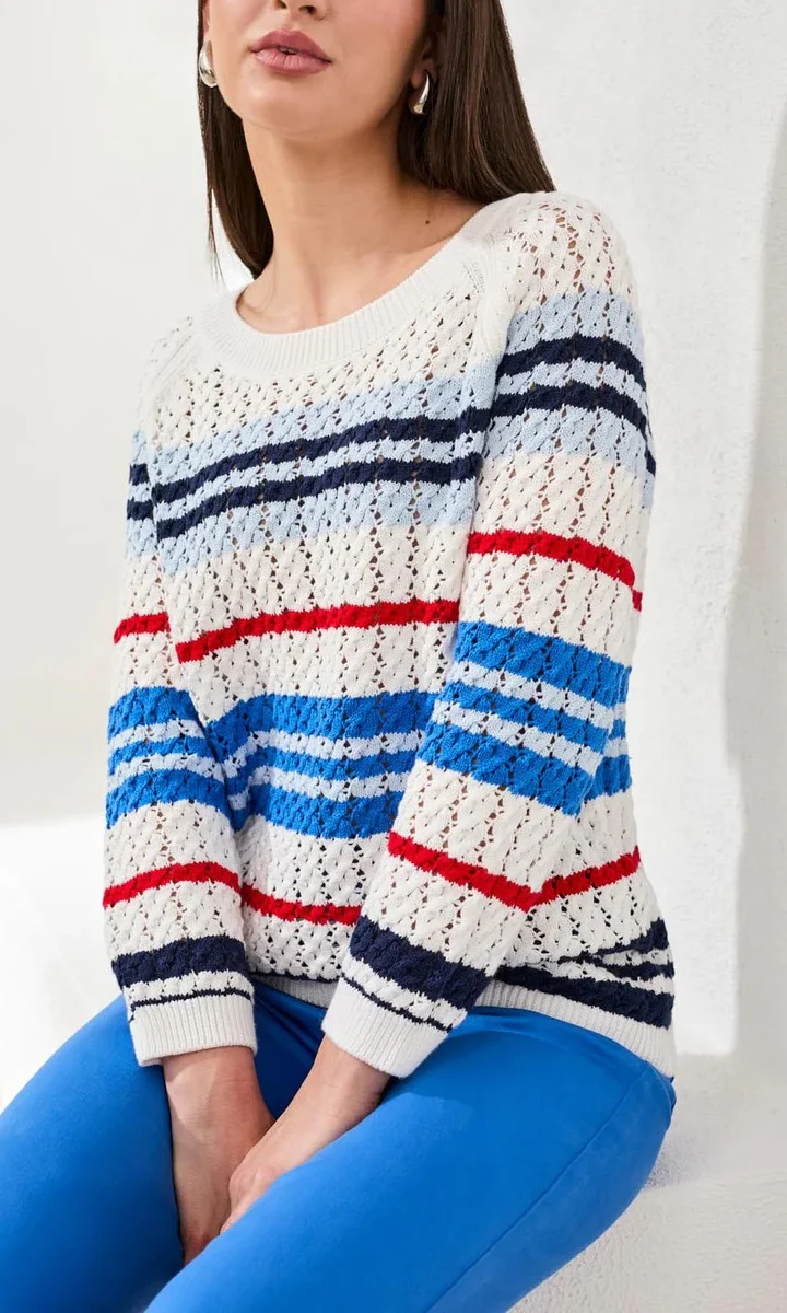 Cable Knit Combed Cotton Sweater