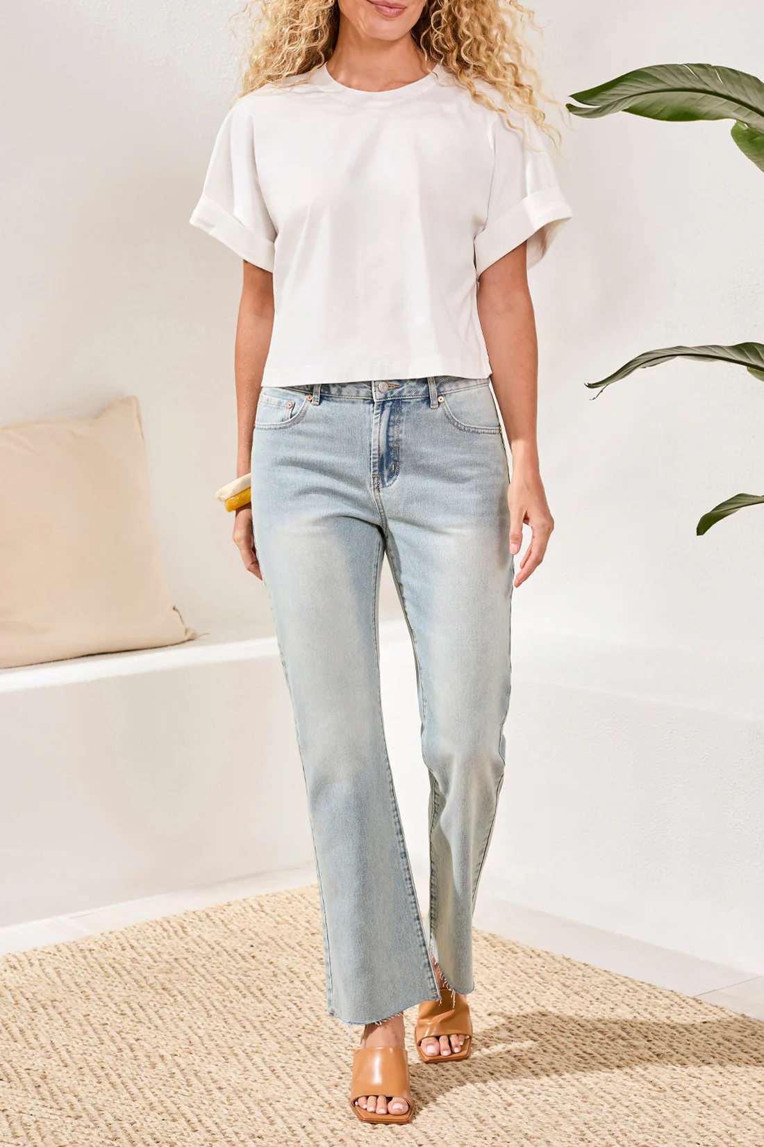 Relaxed Cotton Cropped Tee - Image 2