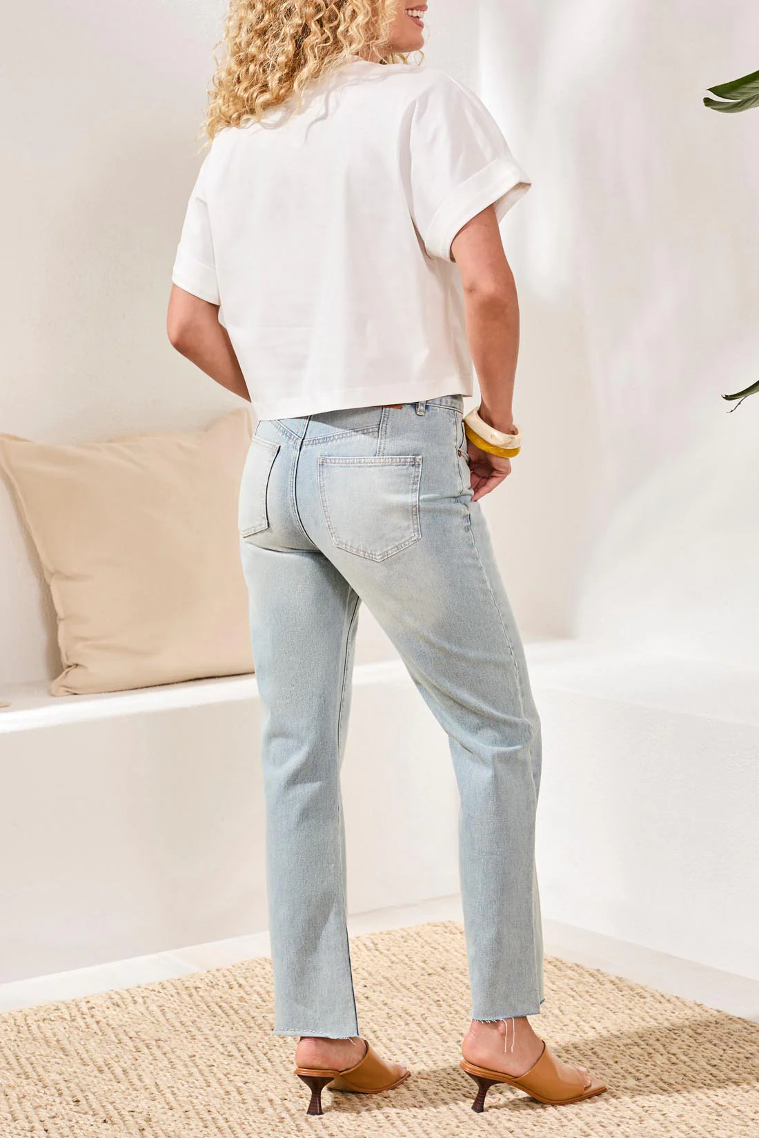 Relaxed Cotton Cropped Tee - Image 3