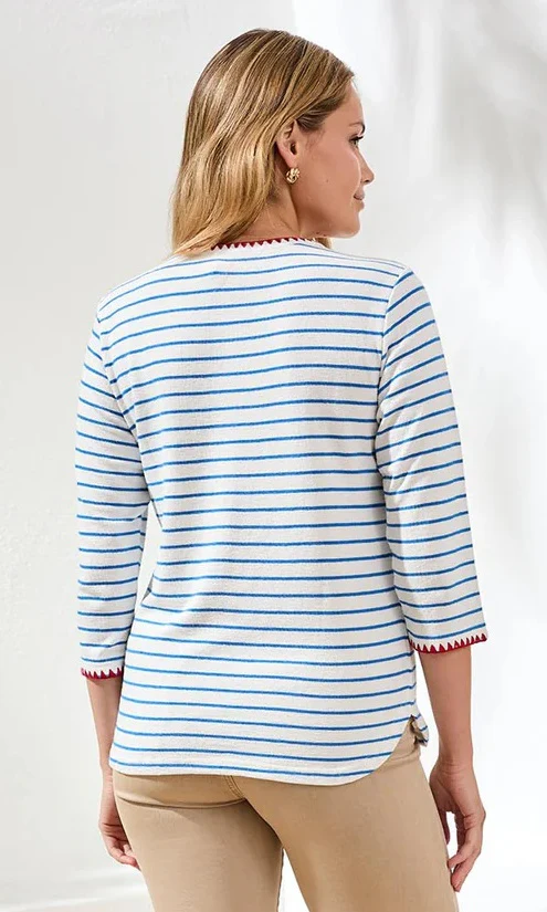 Contrast Stitch Lightweight Knit - Image 2