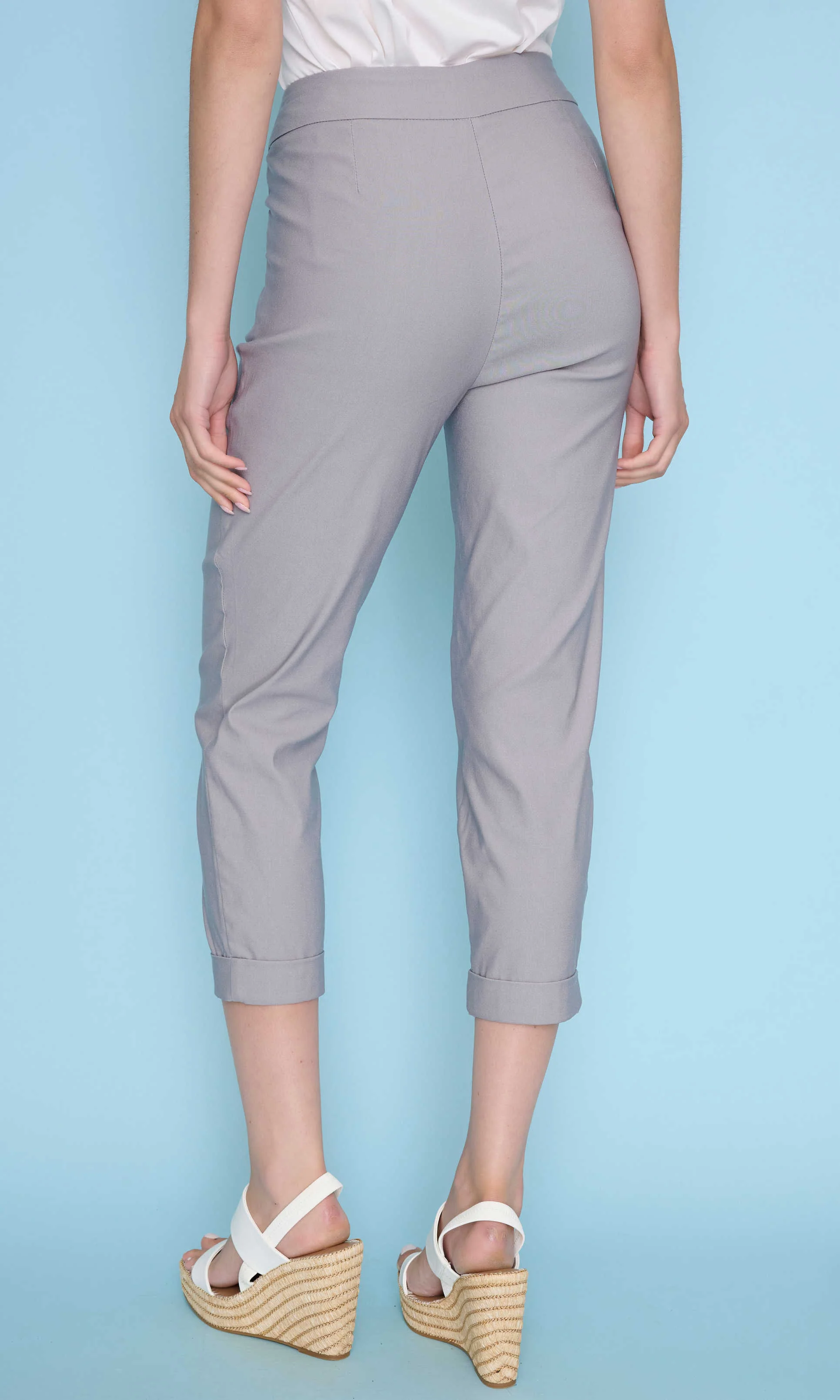 Cuffed Hem Pull-On Cropped Pant - Image 2
