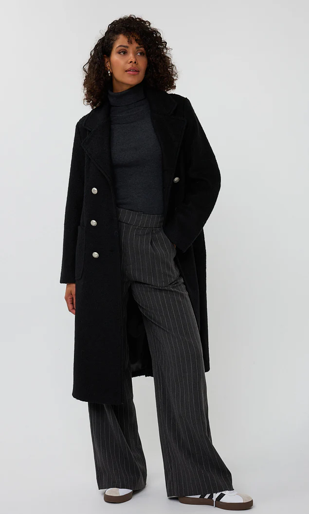 Double Breasted Boucle Jacket