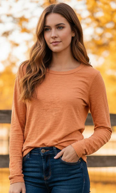 Slub Knit Cotton Top - Image 3