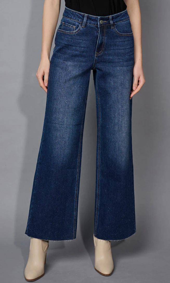 Subtle Sparkle Wide Leg Denim