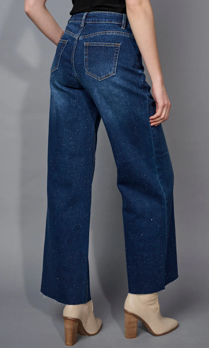 Subtle Sparkle Wide Leg Denim - Image 2