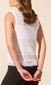 Fringed-Hem Cotton Knit Sweater - Image 4