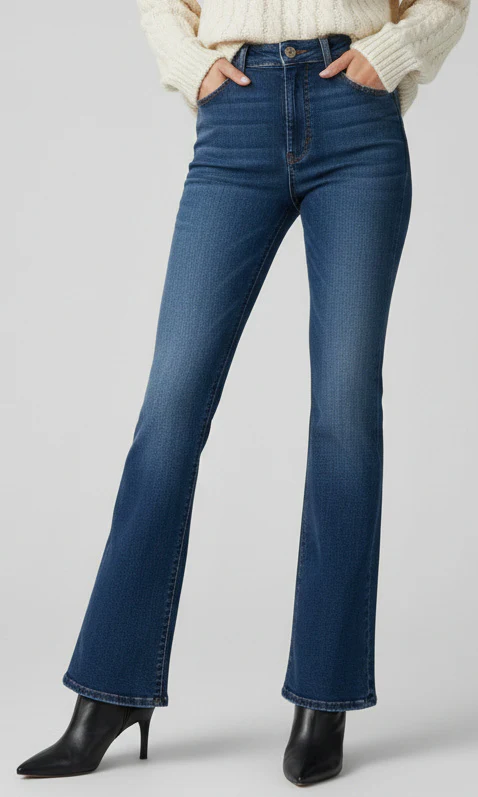 High Rise Bootcut Jeans