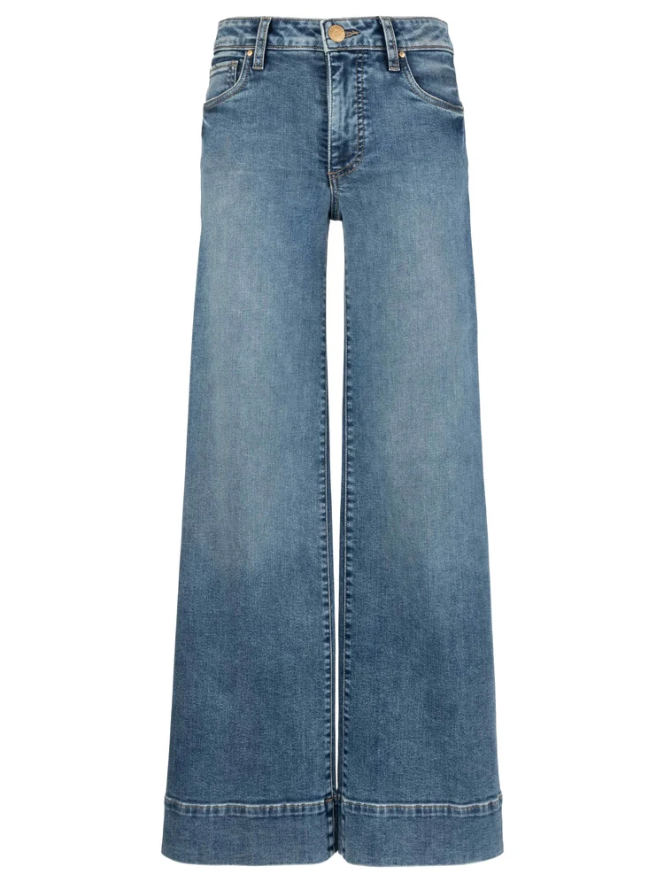 Wide-Leg Cropped Denim Jeans - Image 3