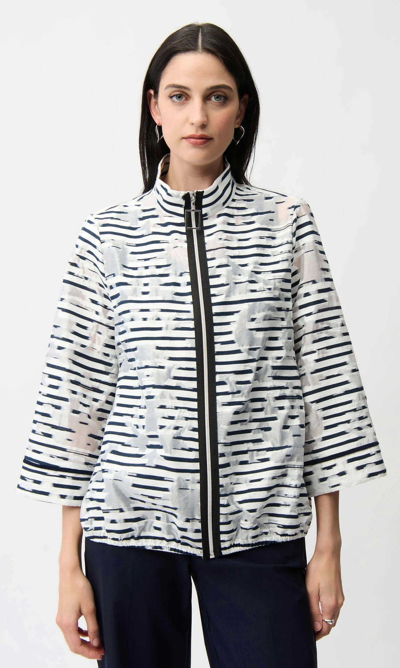 Ribkoff Jacquard Organza Bomber Jacket