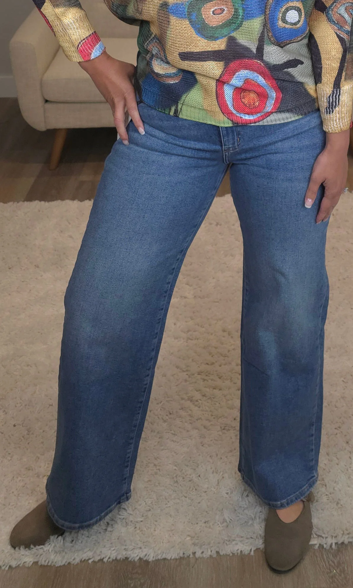 Lightwash Wide Leg Denim