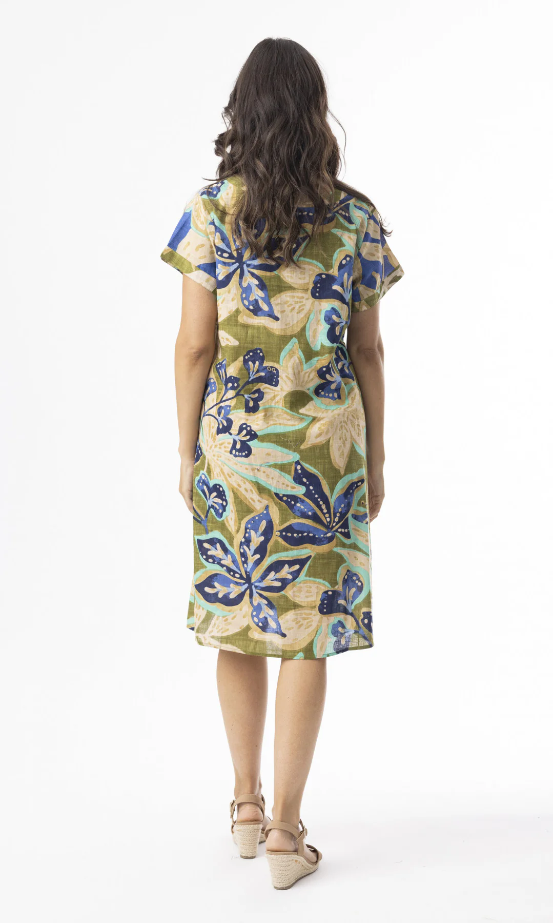 Organic Cotton Floral Print Pocket Dress - Image 3