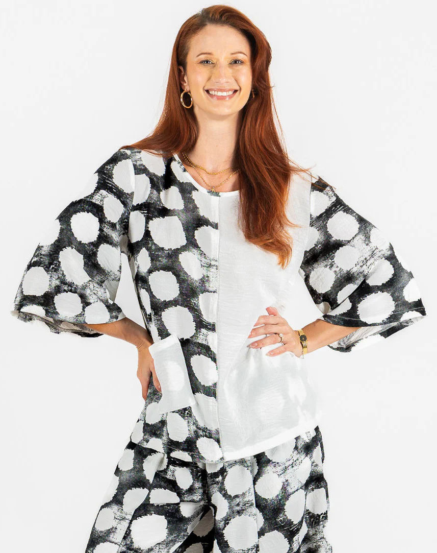 Abstract Dot Print Statement Top