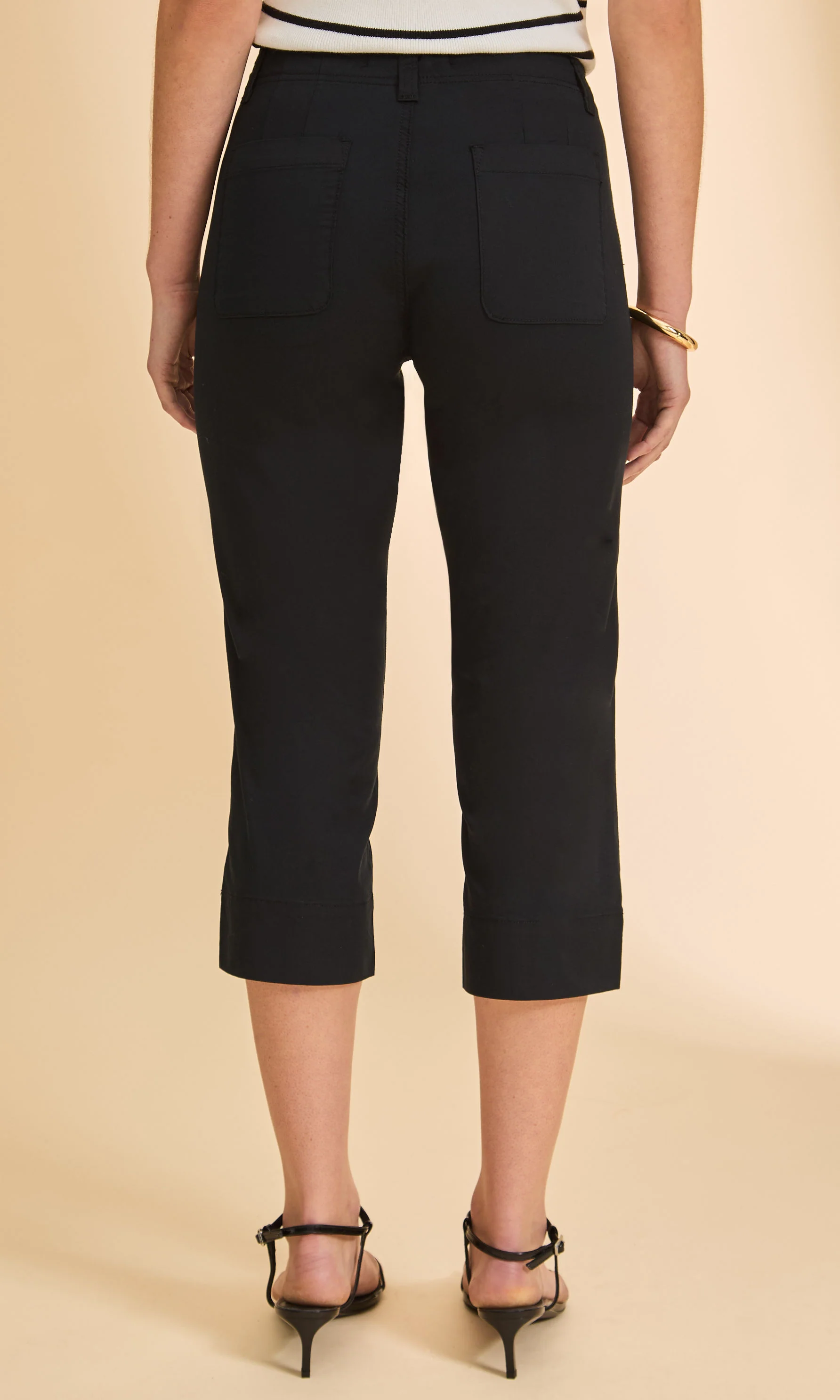 Mid-Rise Stretch Cropped Pants - Image 2