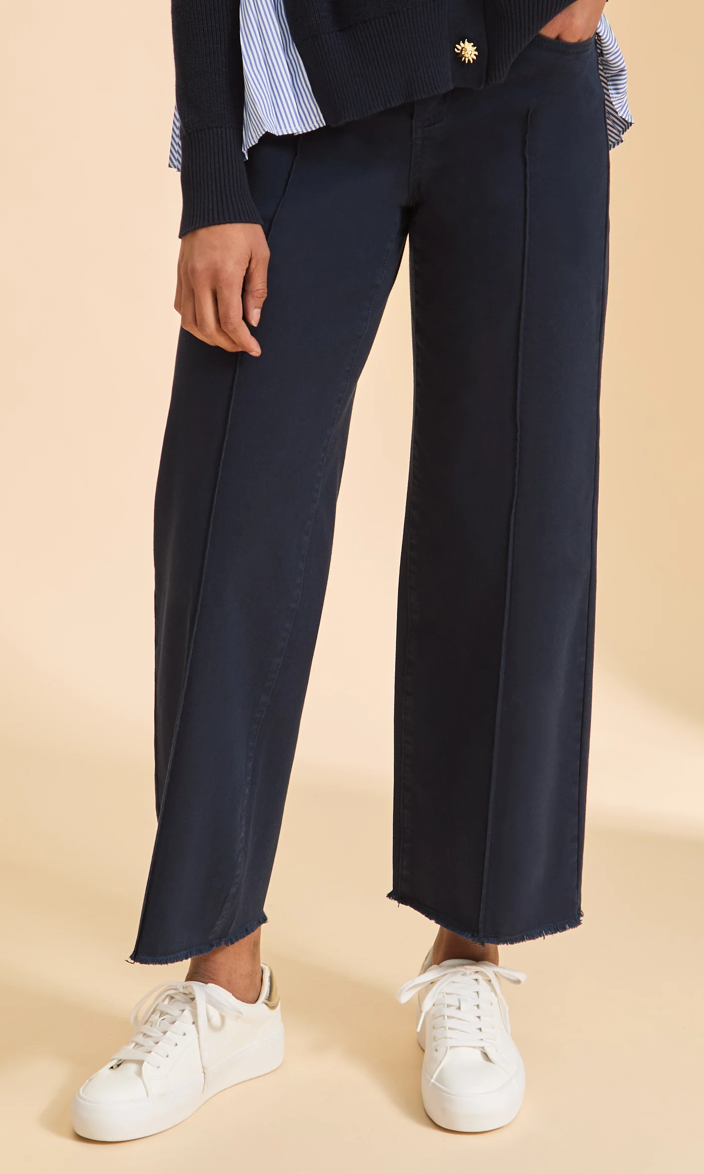Cropped Wide-Leg Pants - Image 2