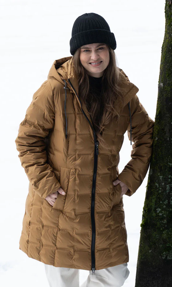 Quilted Puffer Zip-Front Coat - Image 2
