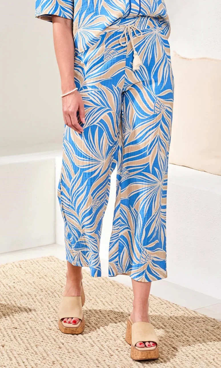 Soft Drape Drawcord Waist Ankle Pant