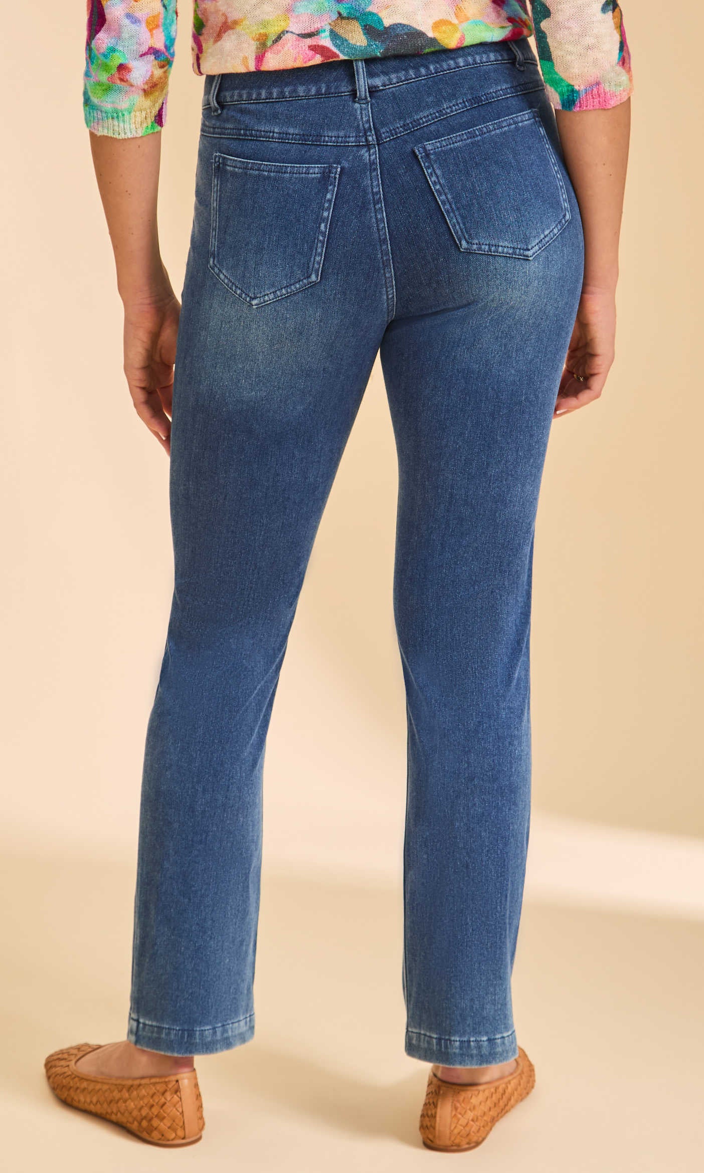 Pull-On Slim Straight Ankle Denim - Image 2