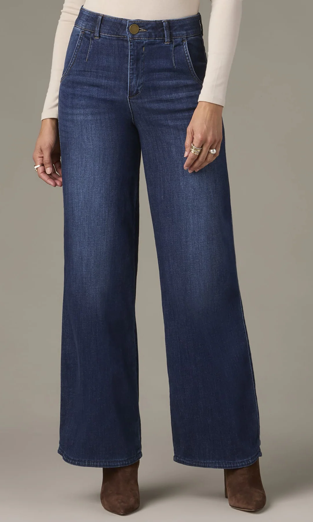Sky Rise Wide Leg Denim