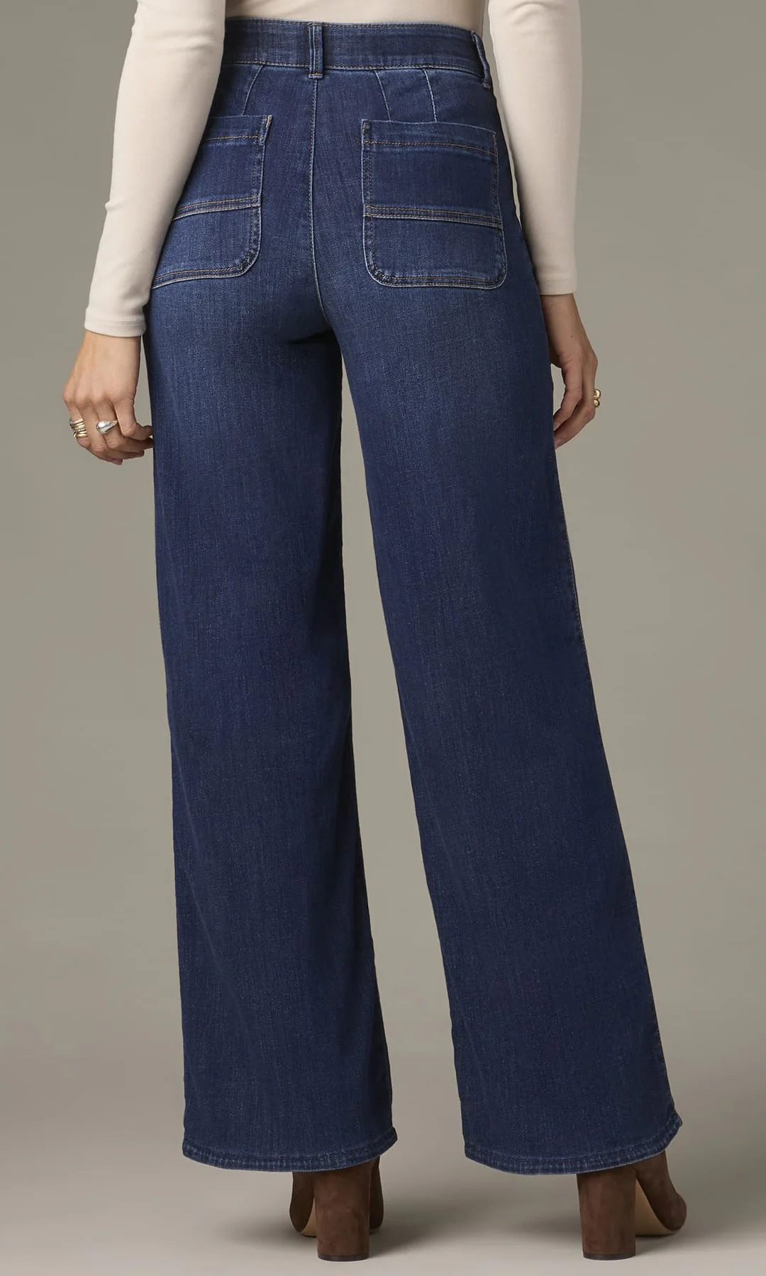 Sky Rise Wide Leg Denim - Image 2