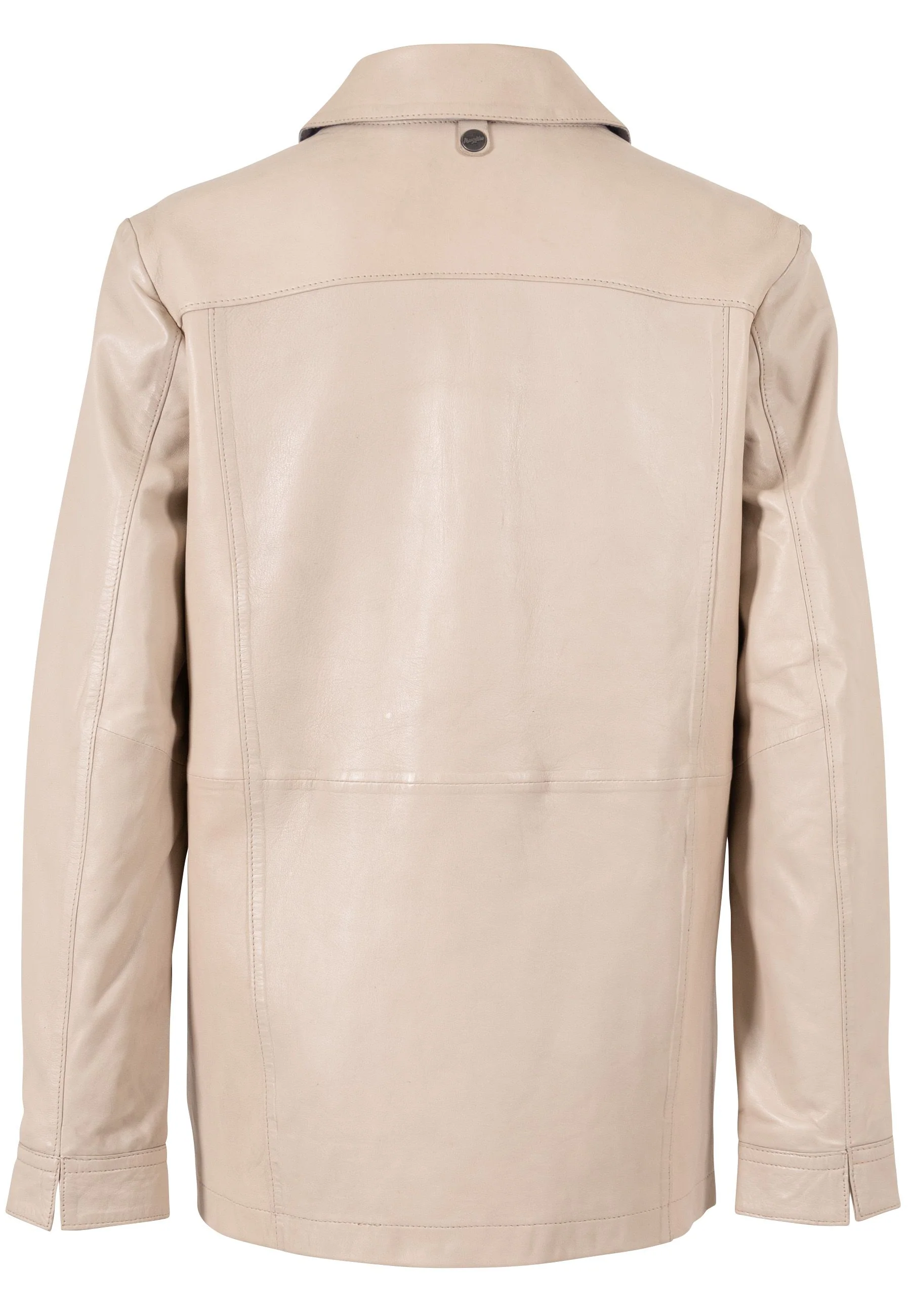 Lamb Leather Shirt Jacket - Image 3