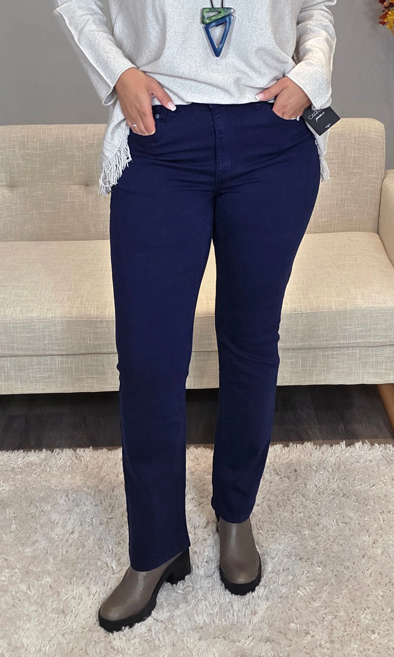 Straight Leg Twill Pant