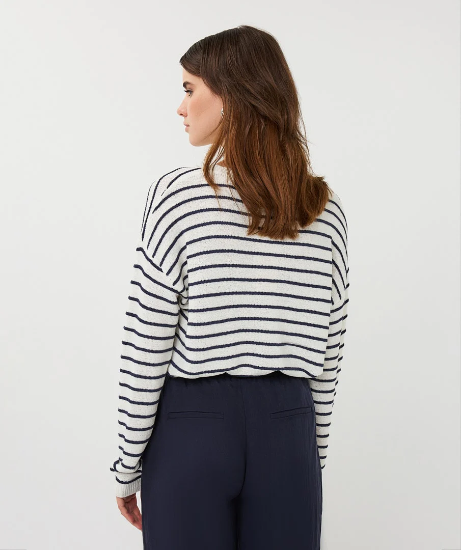 Striped Knit Sweater - Image 2