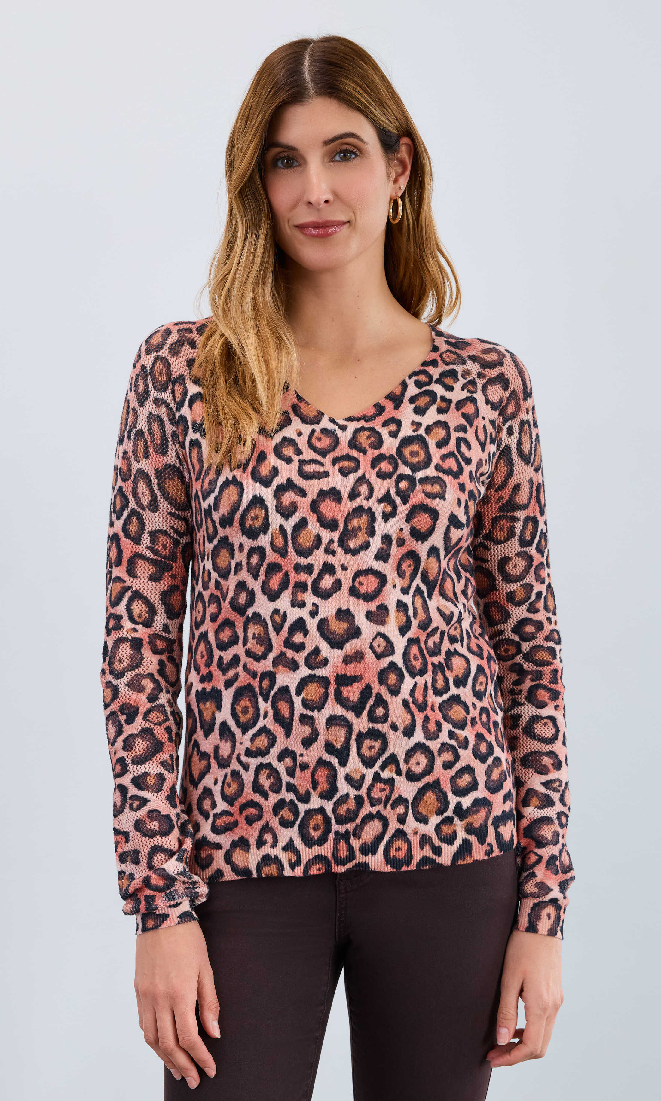Lightweight Leopard Print Sweater