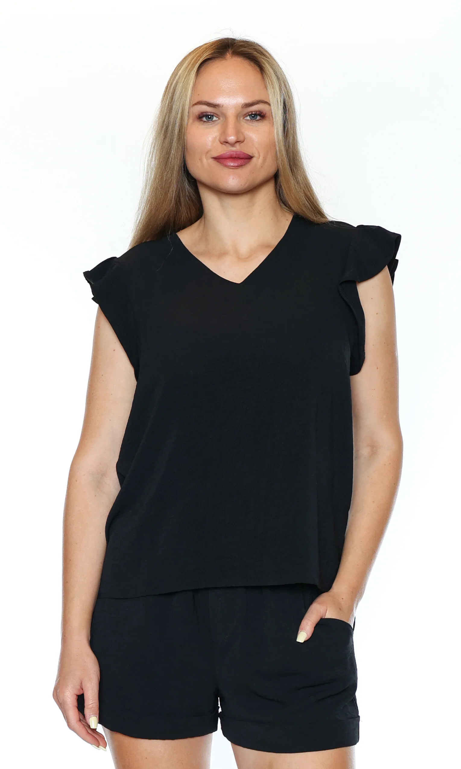 Flutter Sleeve Blouse