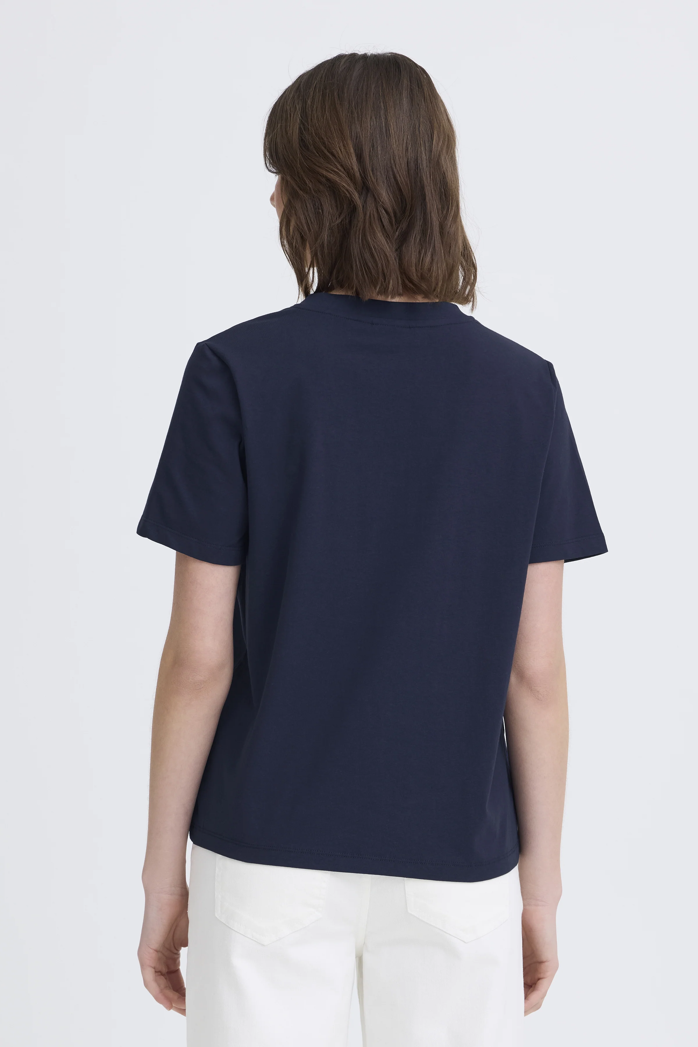 Classic Stretch Cotton V-Neck Tee - Image 3
