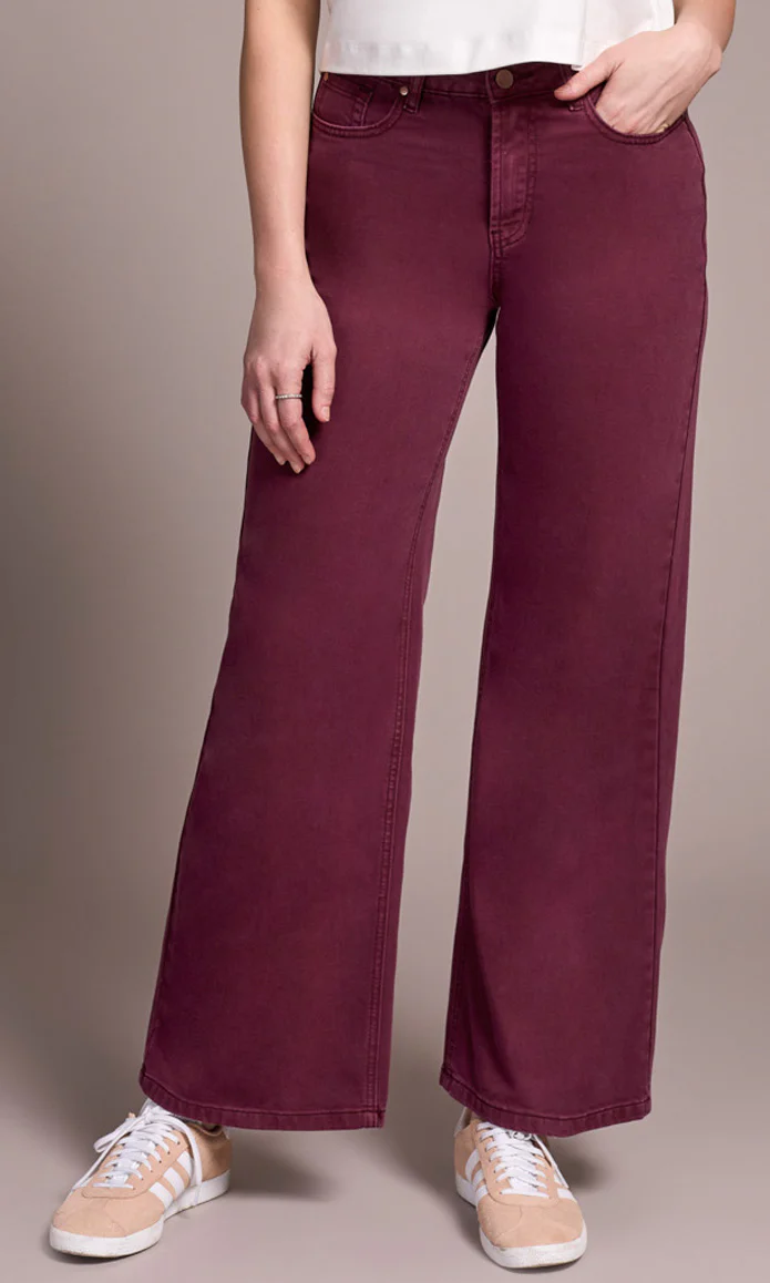 Waist Hugging Wide Leg Denim